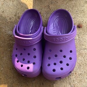 CROCS Purple Sandals with Perforated Design